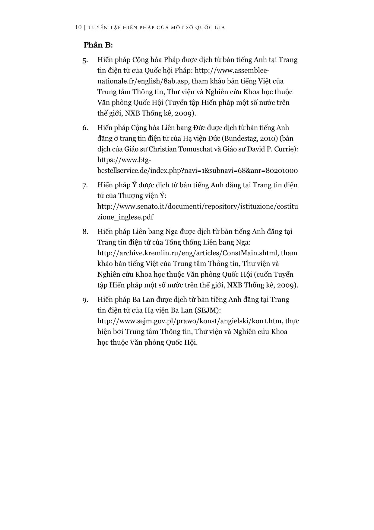Tuyển tập Hiến pháp của một số quốc gia (Phần 1) trang 5