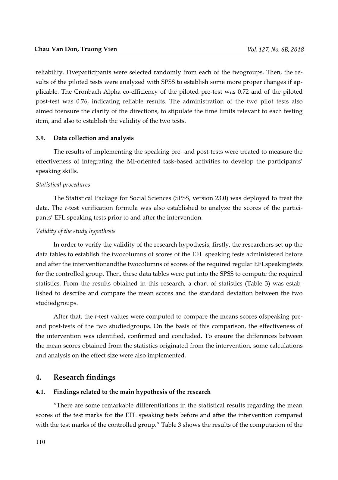 How EFL students’ oral performances are promoted with task-based activities: An integration of multiple intelligences theory trang 10