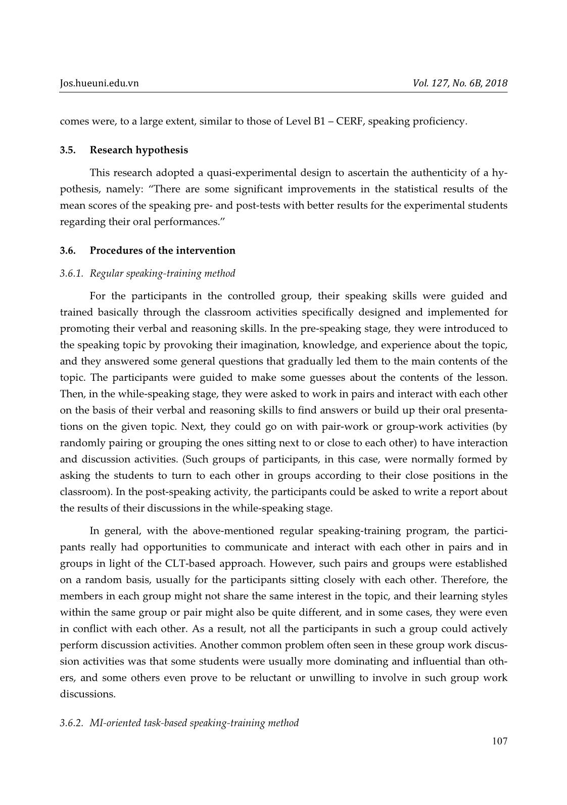 How EFL students’ oral performances are promoted with task-based activities: An integration of multiple intelligences theory trang 7