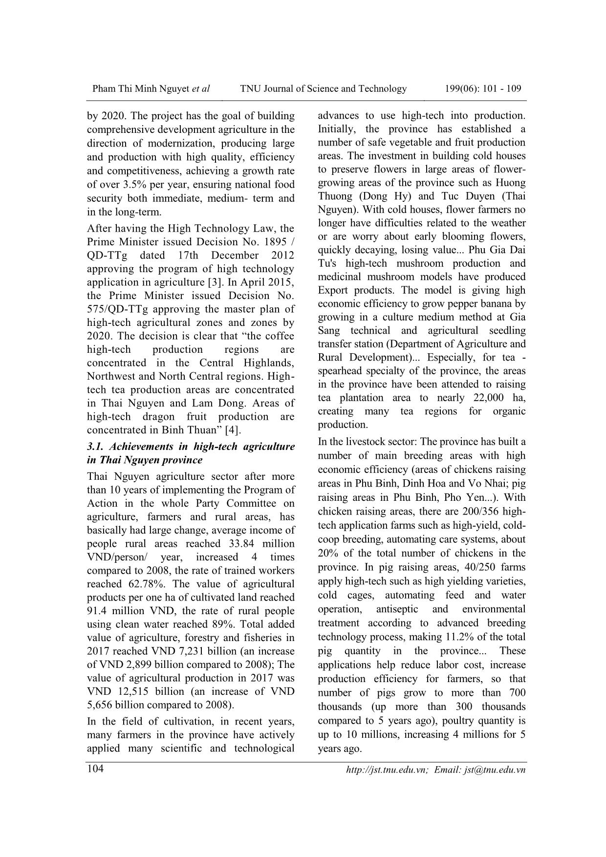 Cuộc cách mạng công nghiệp 4.0 với phát triển nhân lực nông nghiệp công nghệ cao tỉnh Thái Nguyên trang 4