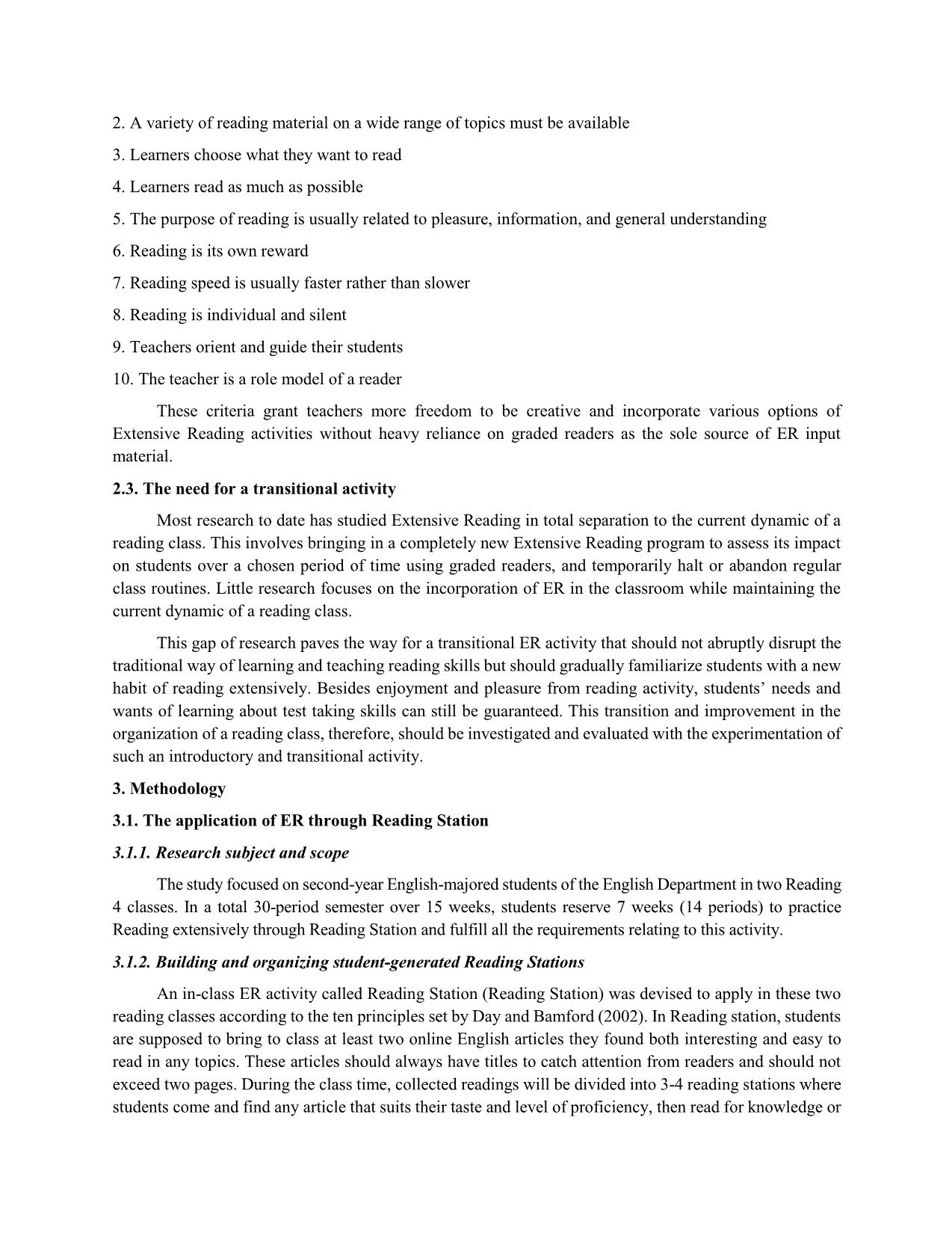 Reading stations: A transitional activity to extensive reading trang 3