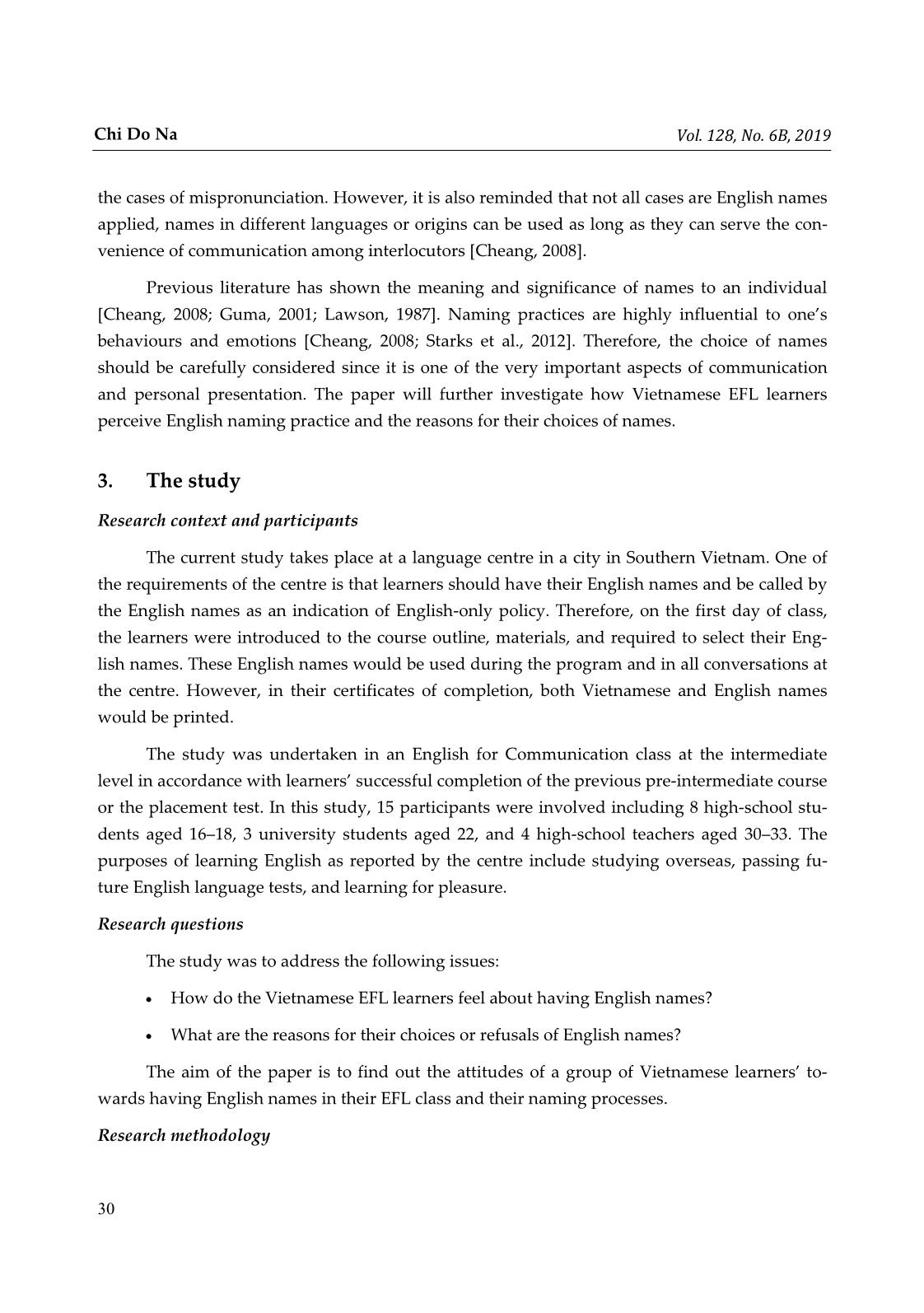 Should Vietnamese EFL learners have English names? trang 4