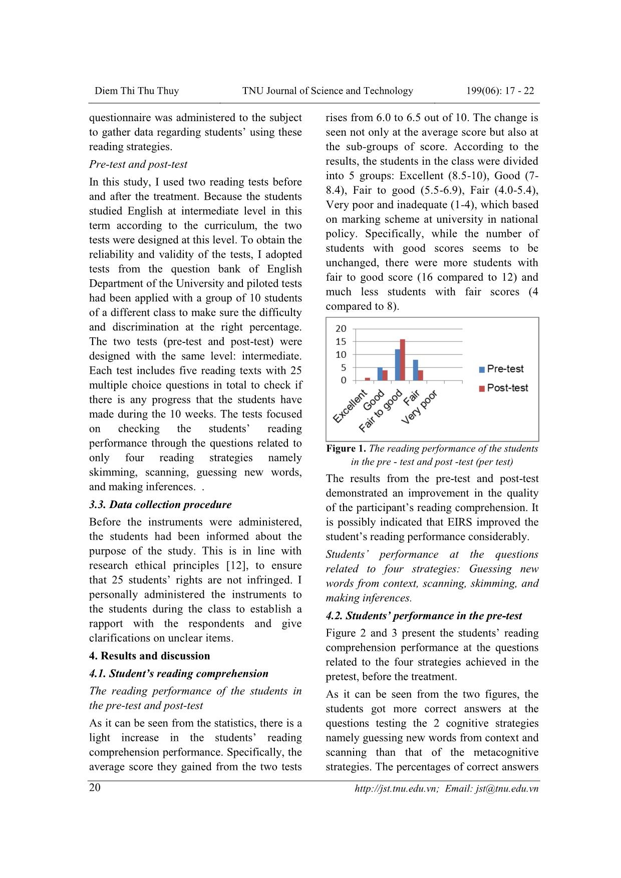 Ảnh hưởng của lời dẫn tường minh cho các chiến lược đọc đến kỹ năng đọc hiểu tại khoa Ngoại ngữ, Đại học Thái Nguyên trang 4