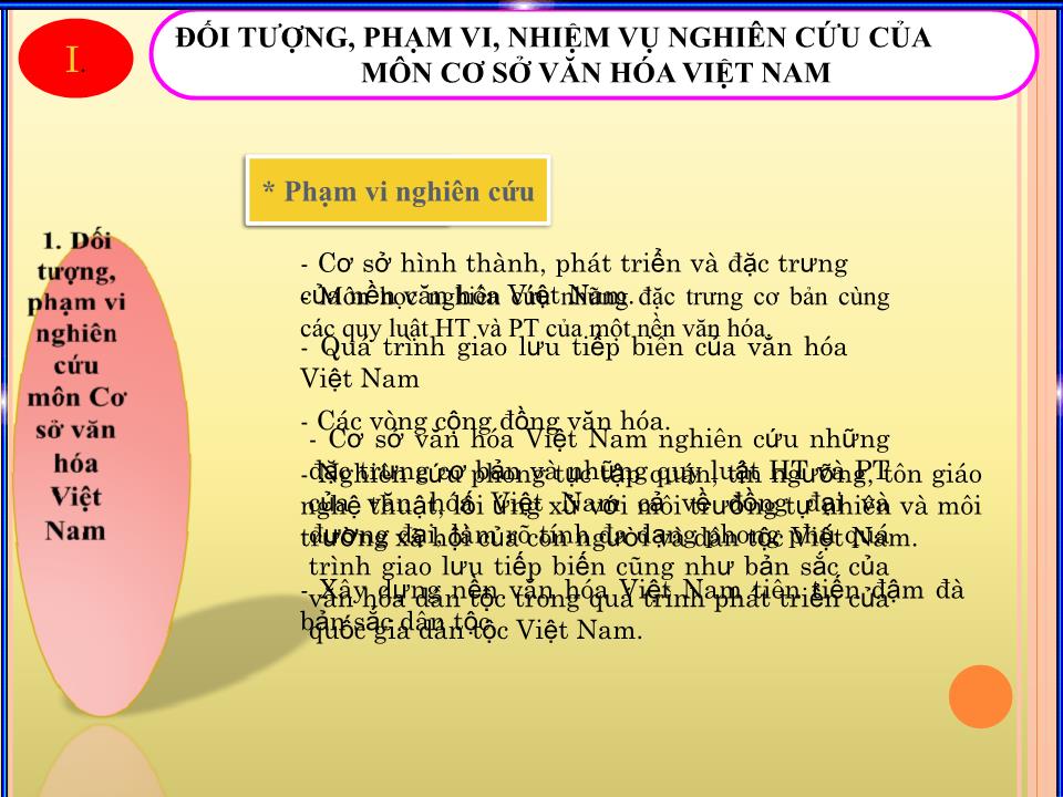 Bài giảng Những vấn đề chung về văn hóa - Nguyễn Hồng Thái trang 3