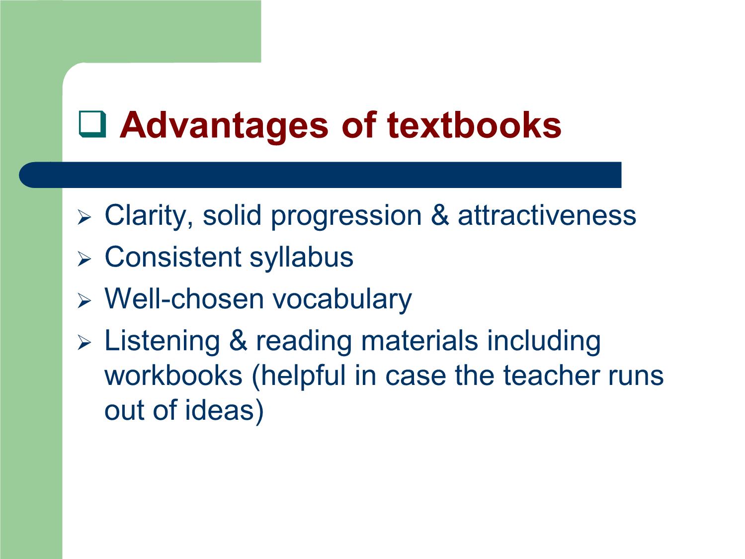 Bài giảng Phương pháp giảng dạy Tiếng Anh - Chapter 11: How to use textbooks trang 4