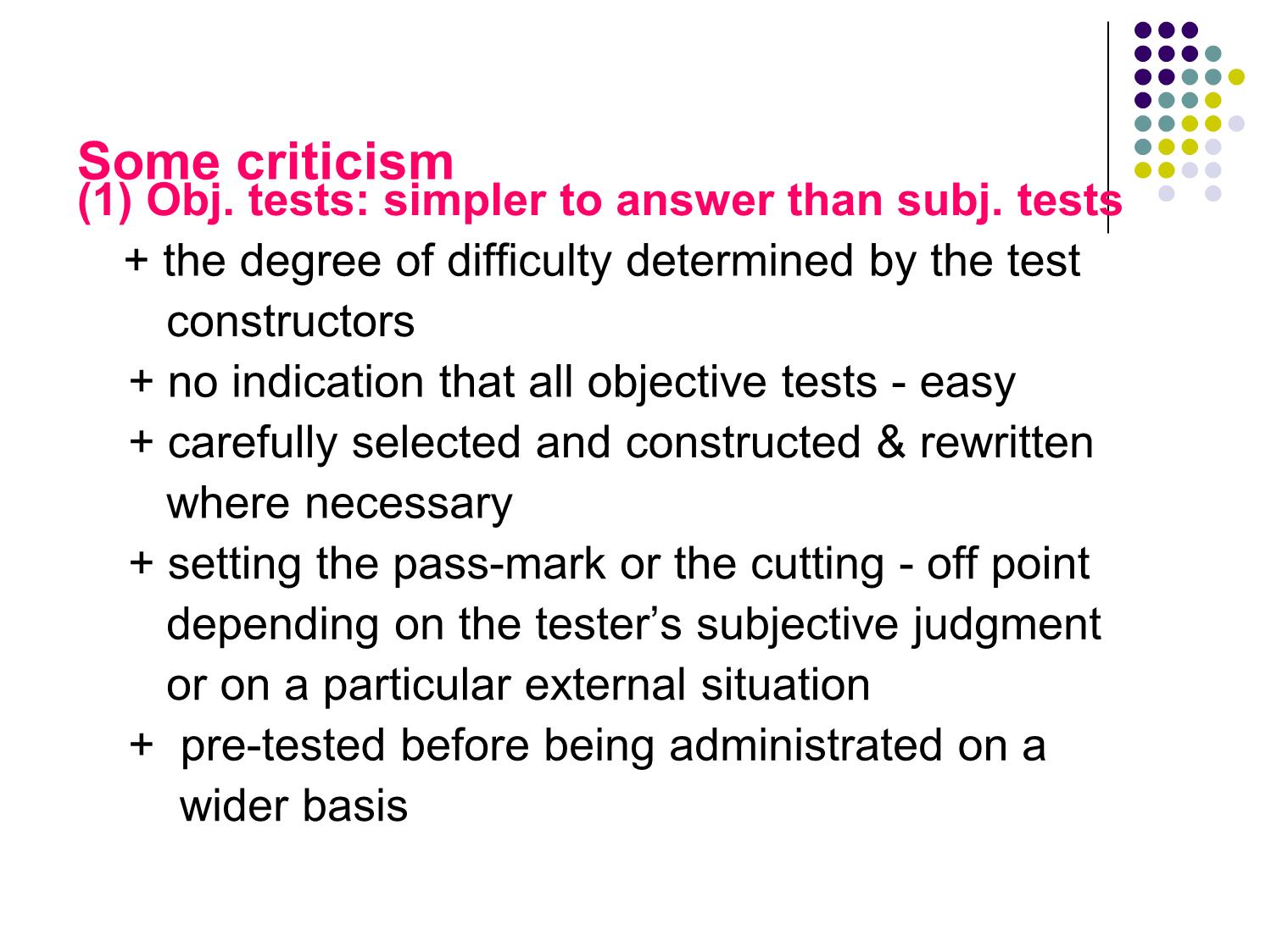 Bài giảng Phương pháp kiểm tra và đánh giá học tập - Chapter 3: Objective testing trang 4