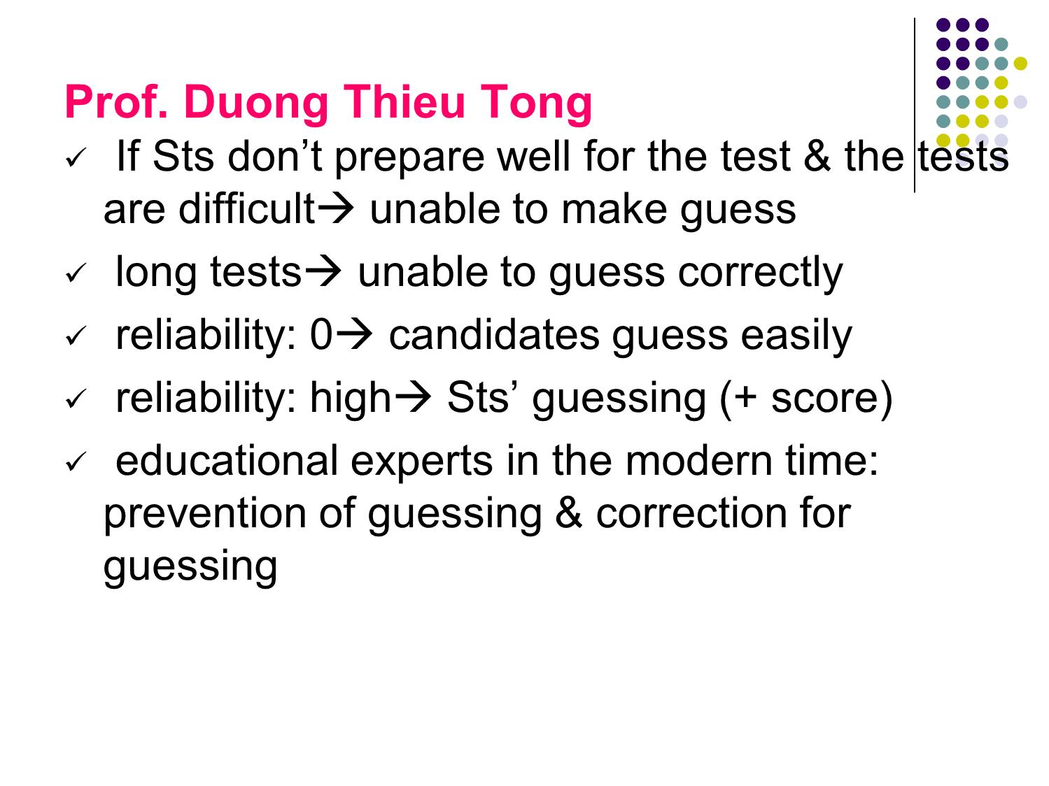 Bài giảng Phương pháp kiểm tra và đánh giá học tập - Chapter 3: Objective testing trang 6