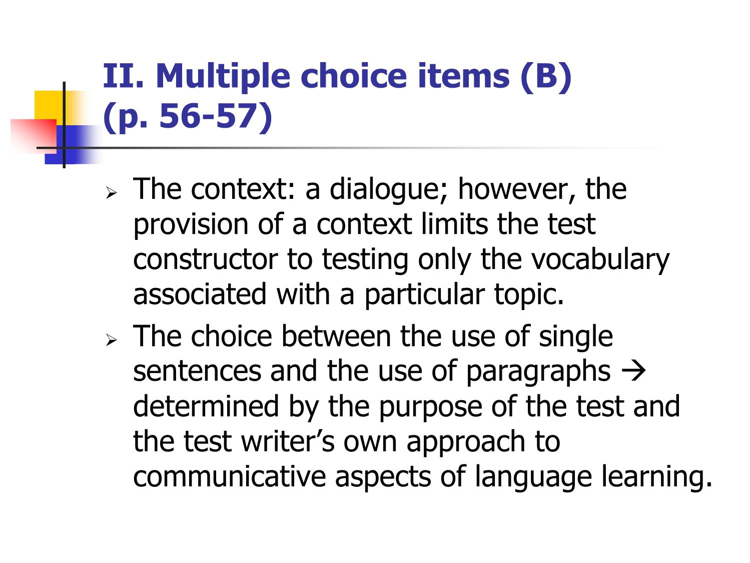 Bài giảng Phương pháp kiểm tra và đánh giá học tập - Chapter 5: Testing vocabulary trang 6