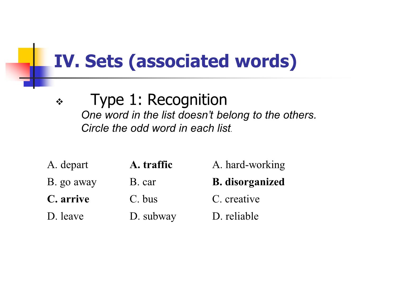 Bài giảng Phương pháp kiểm tra và đánh giá học tập - Chapter 5: Testing vocabulary trang 9