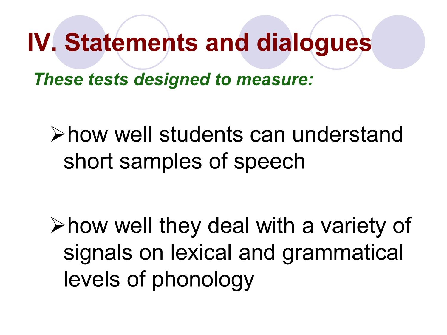 Bài giảng Phương pháp kiểm tra và đánh giá học tập - Chapter 6: Listening comprehension tests trang 7