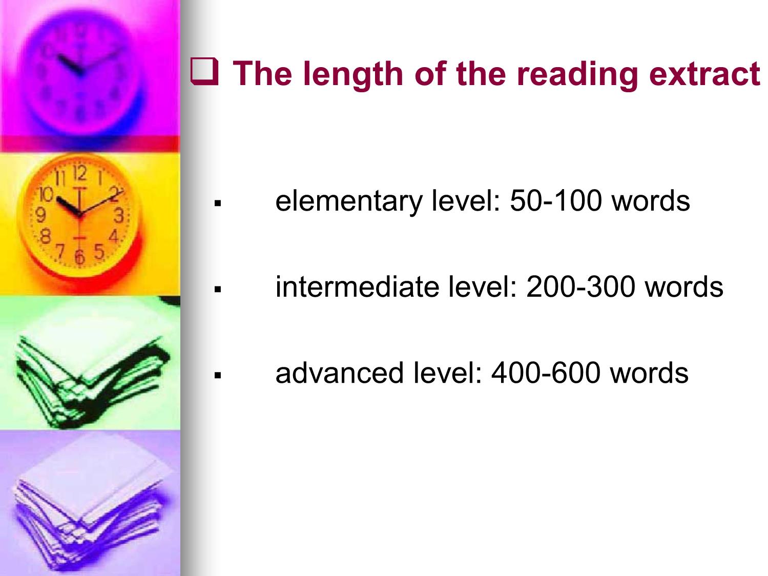 Bài giảng Phương pháp kiểm tra và đánh giá học tập - Chapter 8: Testing reading comprehension trang 10