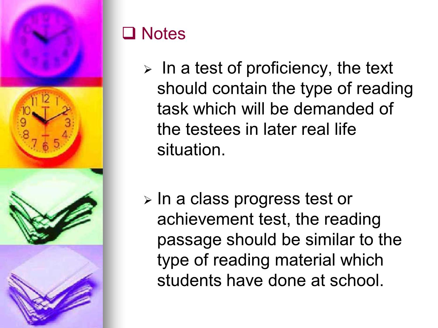 Bài giảng Phương pháp kiểm tra và đánh giá học tập - Chapter 8: Testing reading comprehension trang 9