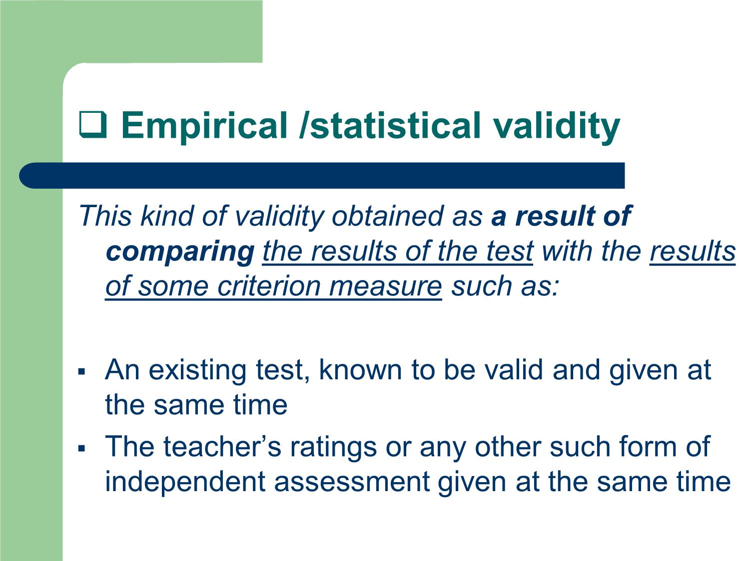 Bài giảng Phương pháp kiểm tra và đánh giá học tập - Chapter 10: Criteria and Test Types trang 7