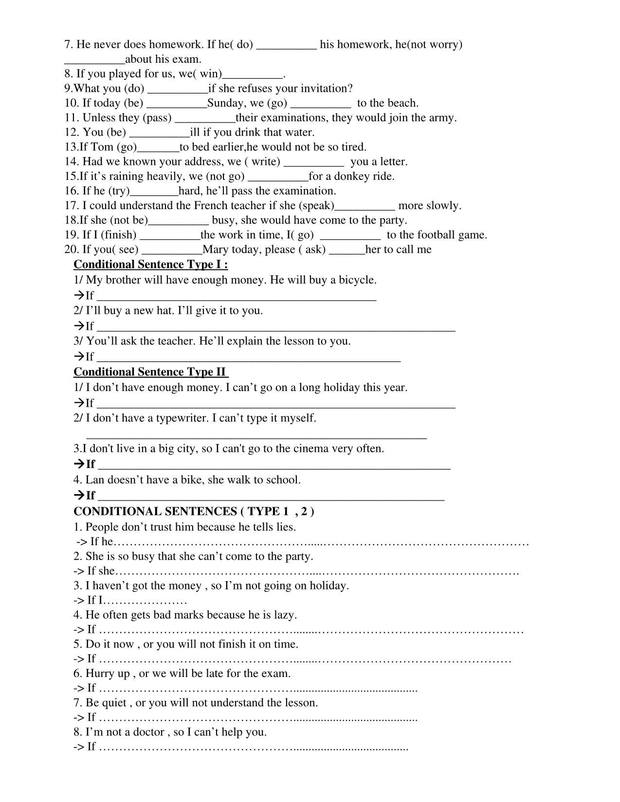 Supply the correct verb form or tenses trang 9