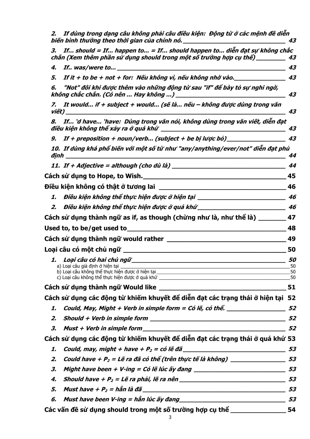 Tài liệu Ôn tập tổng hợp ngữ pháp Tiếng Anh toàn tập từ Lớp đến Lớp 12 trang 3