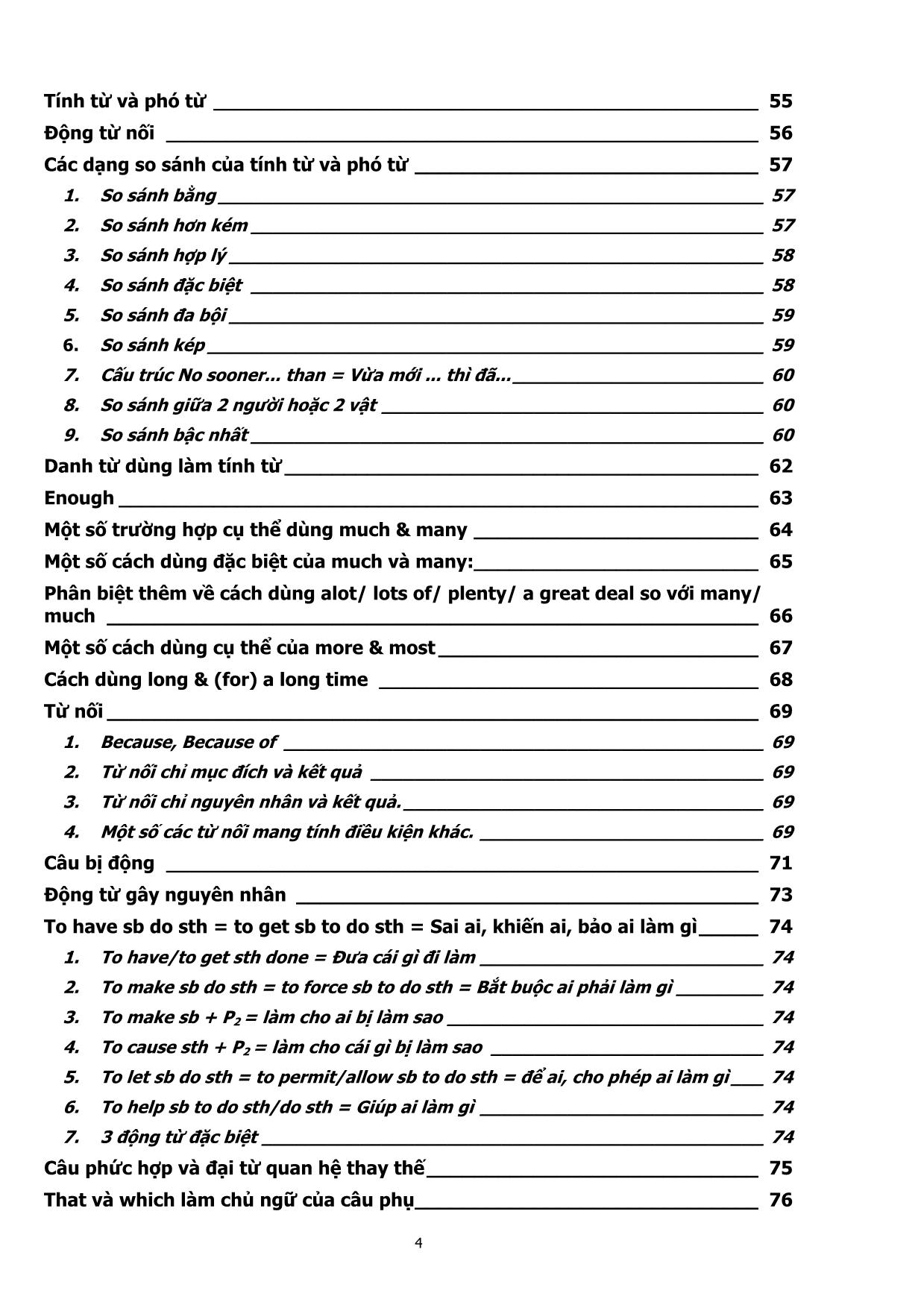 Tài liệu Ôn tập tổng hợp ngữ pháp Tiếng Anh toàn tập từ Lớp đến Lớp 12 trang 4