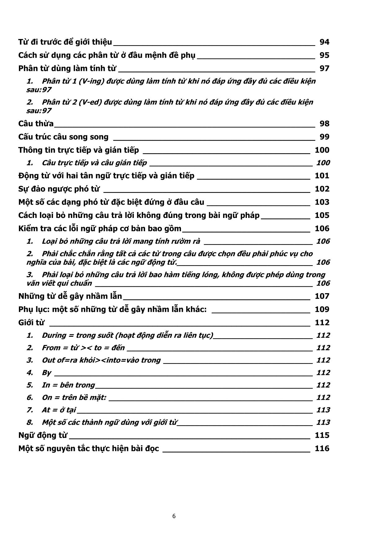 Tài liệu Ôn tập tổng hợp ngữ pháp Tiếng Anh toàn tập từ Lớp đến Lớp 12 trang 6