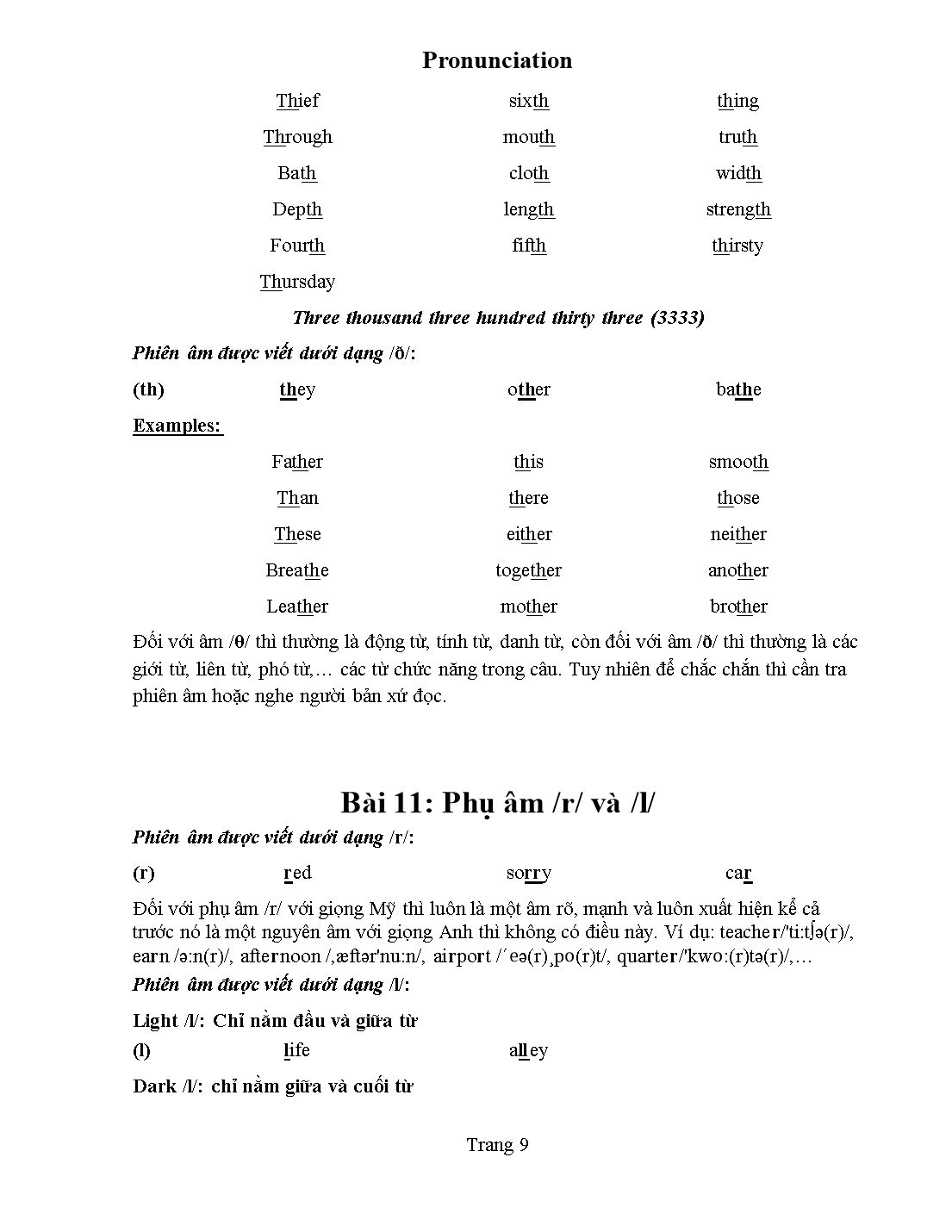 Tài liệu Pronunciation - Kim Thanh trang 10