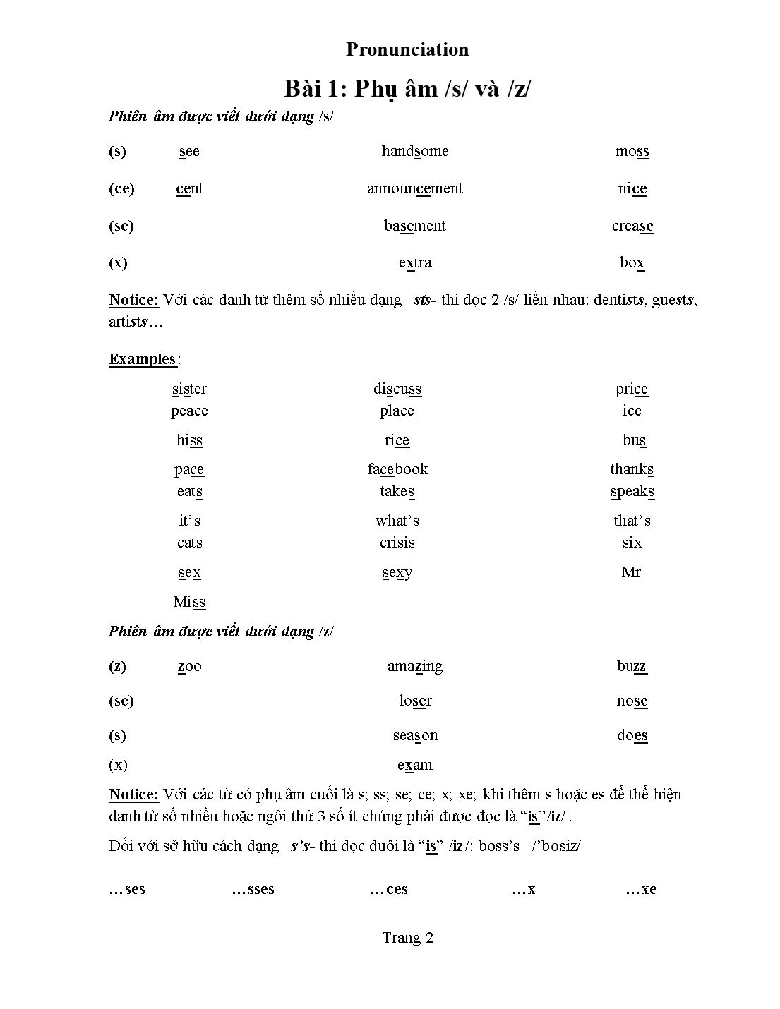 Tài liệu Pronunciation - Kim Thanh trang 3