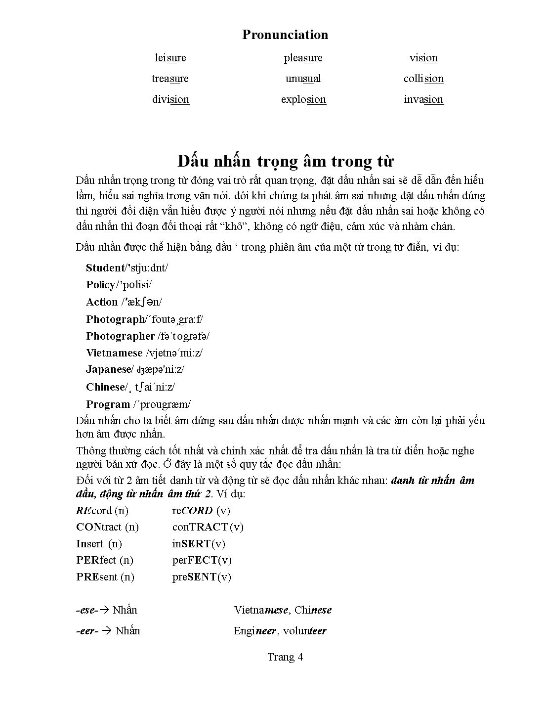 Tài liệu Pronunciation - Kim Thanh trang 5