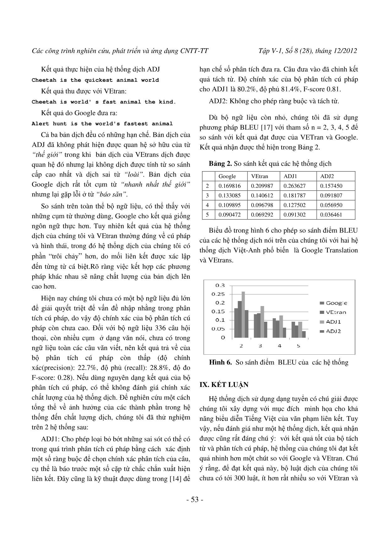 Ứng dụng văn phạm liên kết trong dịch máy Việt – Anh trang 10