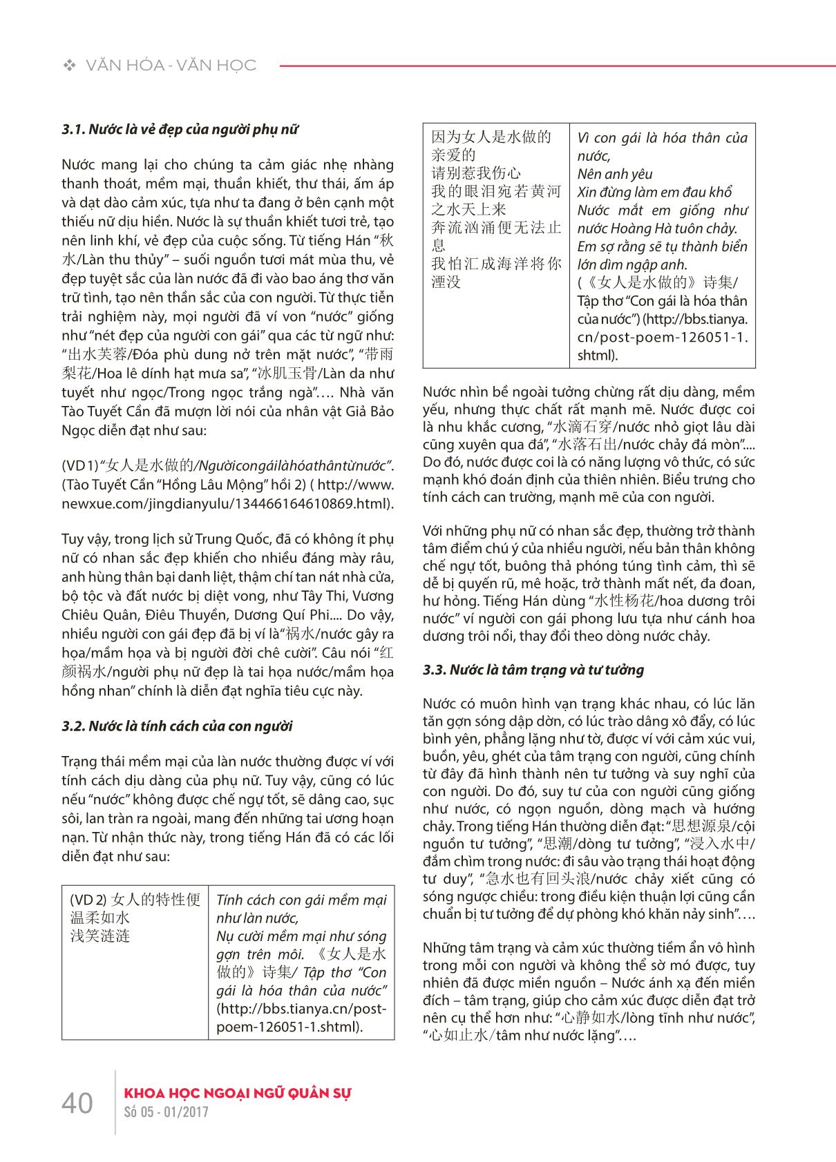 Bàn về ẩn dụ ý niệm 水/nước với con người trong tiếng Hán trang 3