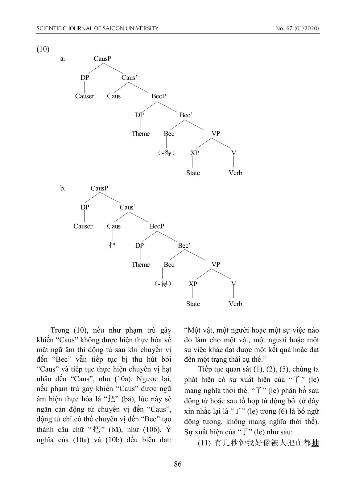 Cấu trúc cú pháp câu liên dụng “被” (bèi) và “把” (bă) trong tiếng Hán hiện đại trang 8