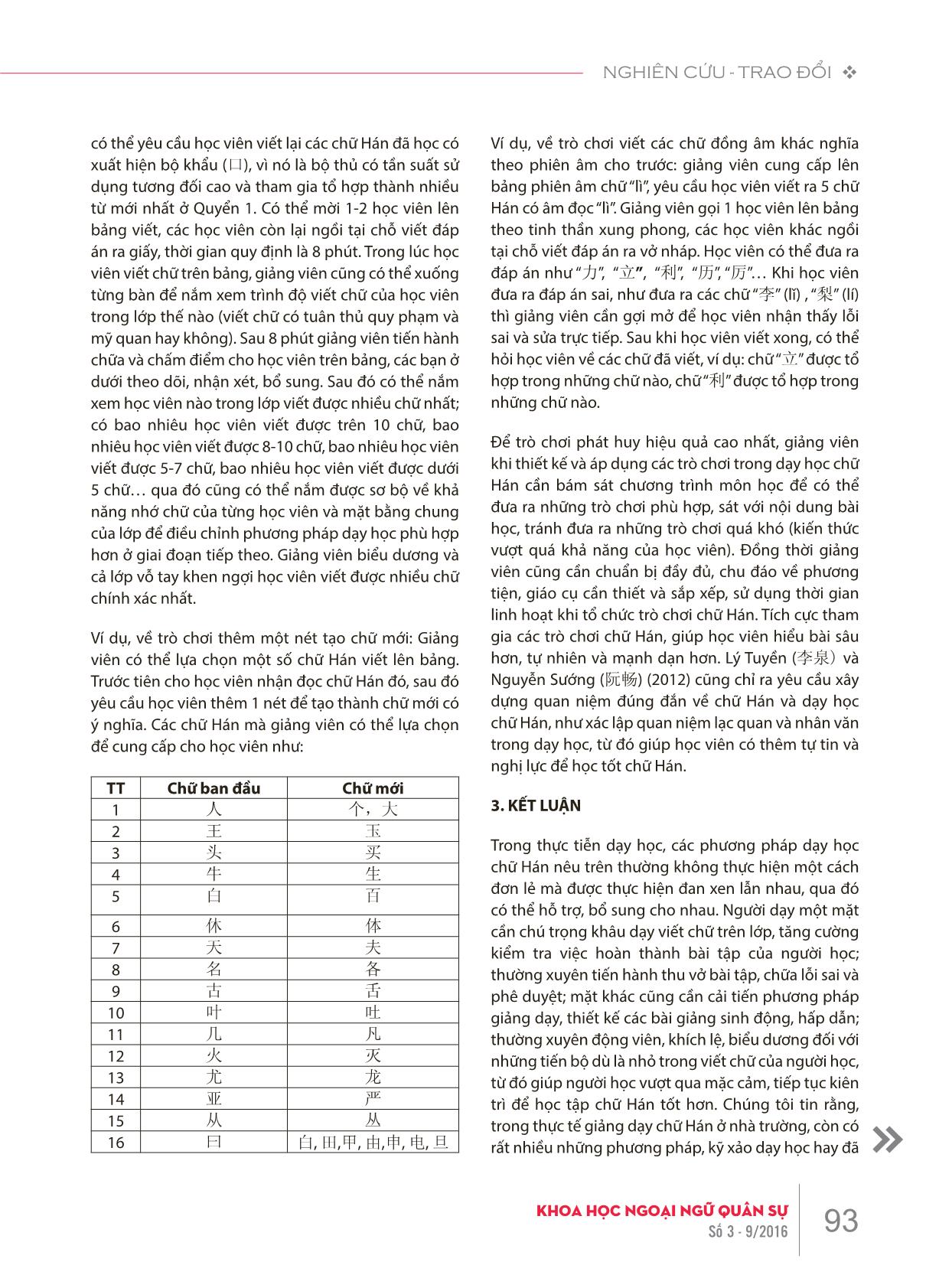 Đặc điểm chữ hán và phương pháp dạy học chữ Hán giai đoạn cơ sở trang 6