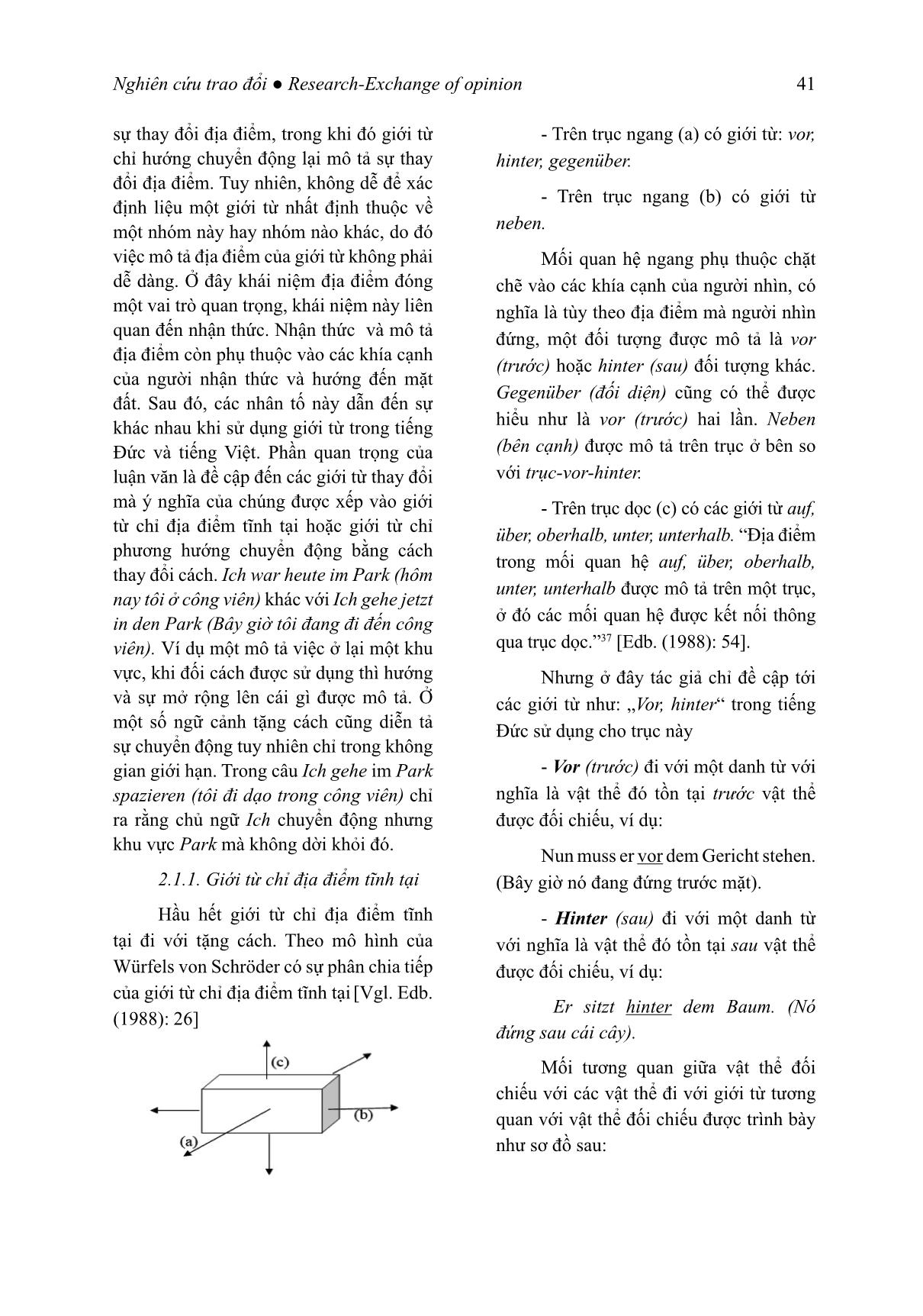 Đối chiếu giới từ địa điểm trong tiếng Đức vor (trước)/ hinter (sau) với tiếng Việt trang 3