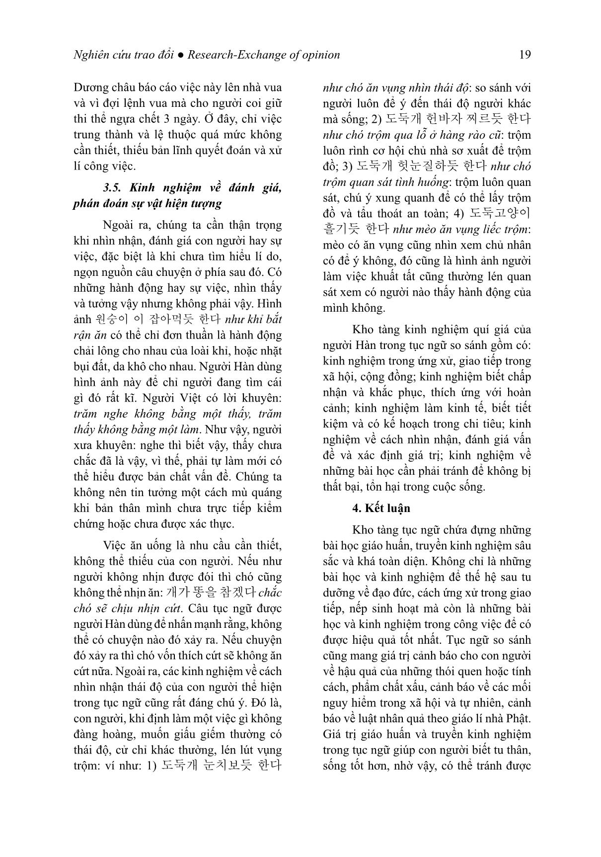 Giá trị giáo huấn của tục ngữ so sánh tiếng Hàn (Trọng tâm là các đơn vị có yếu tố chỉ con giáp) trang 10
