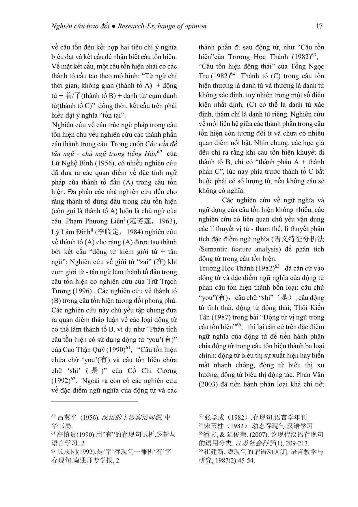 Tình hình nghiên cứu các kiểu câu đặc biệt trong tiếng Trung Quốc tại Trung Quốc trang 9