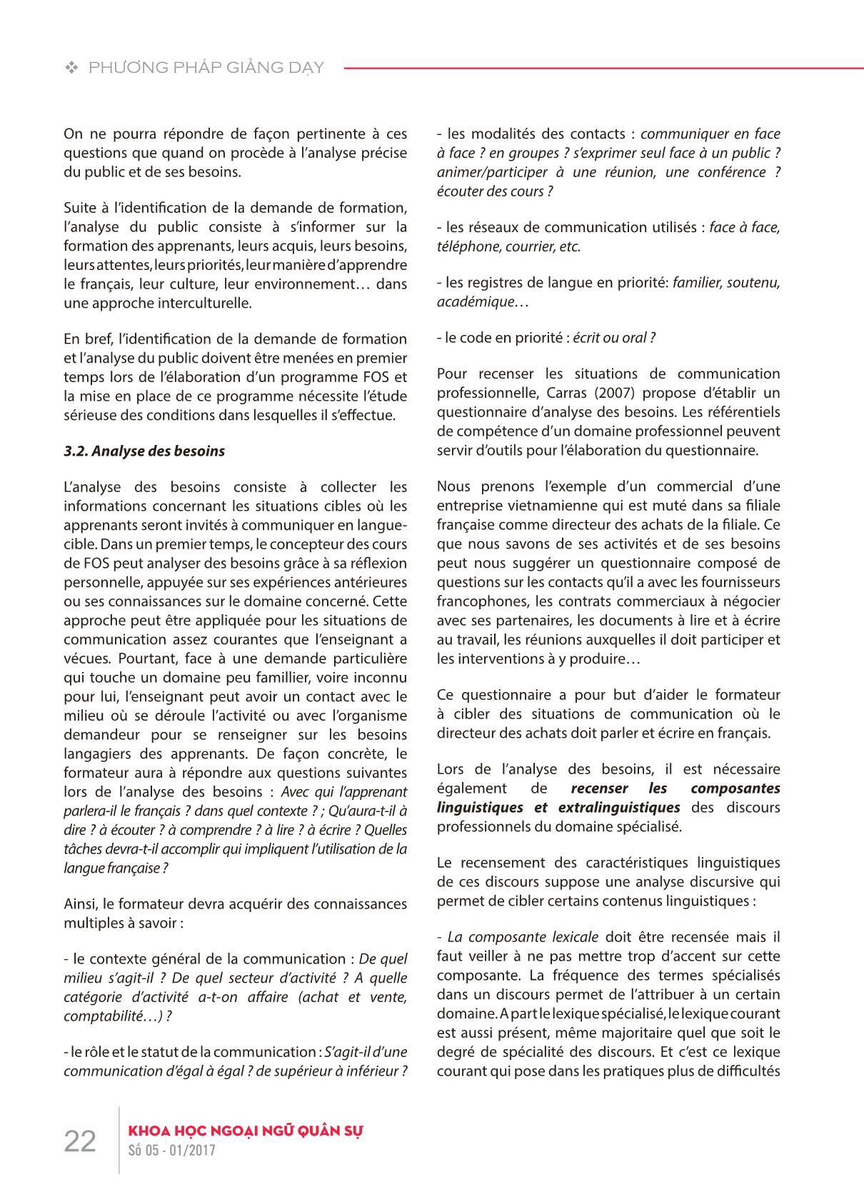 Phương pháp giảng dạy tiếng Pháp theo mục tiêu chuyên biệt trang 4