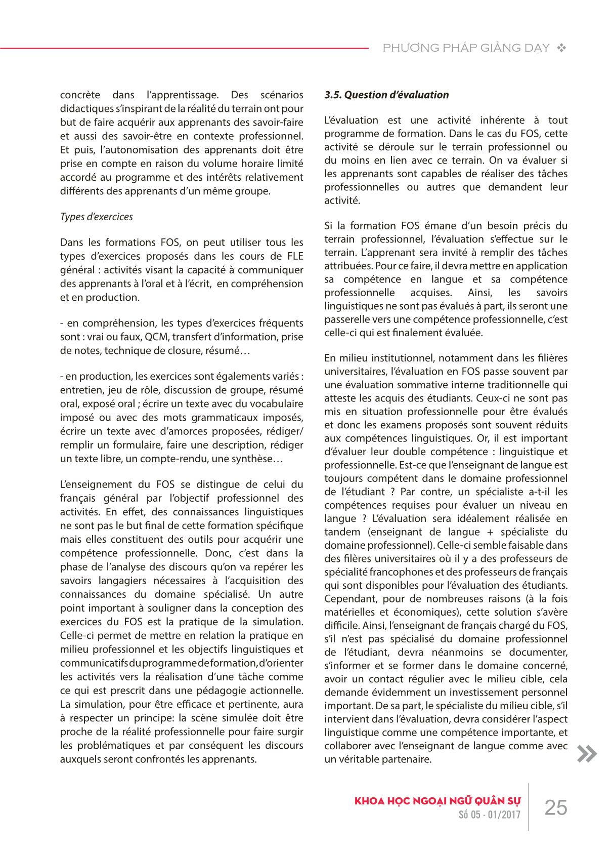 Phương pháp giảng dạy tiếng Pháp theo mục tiêu chuyên biệt trang 7