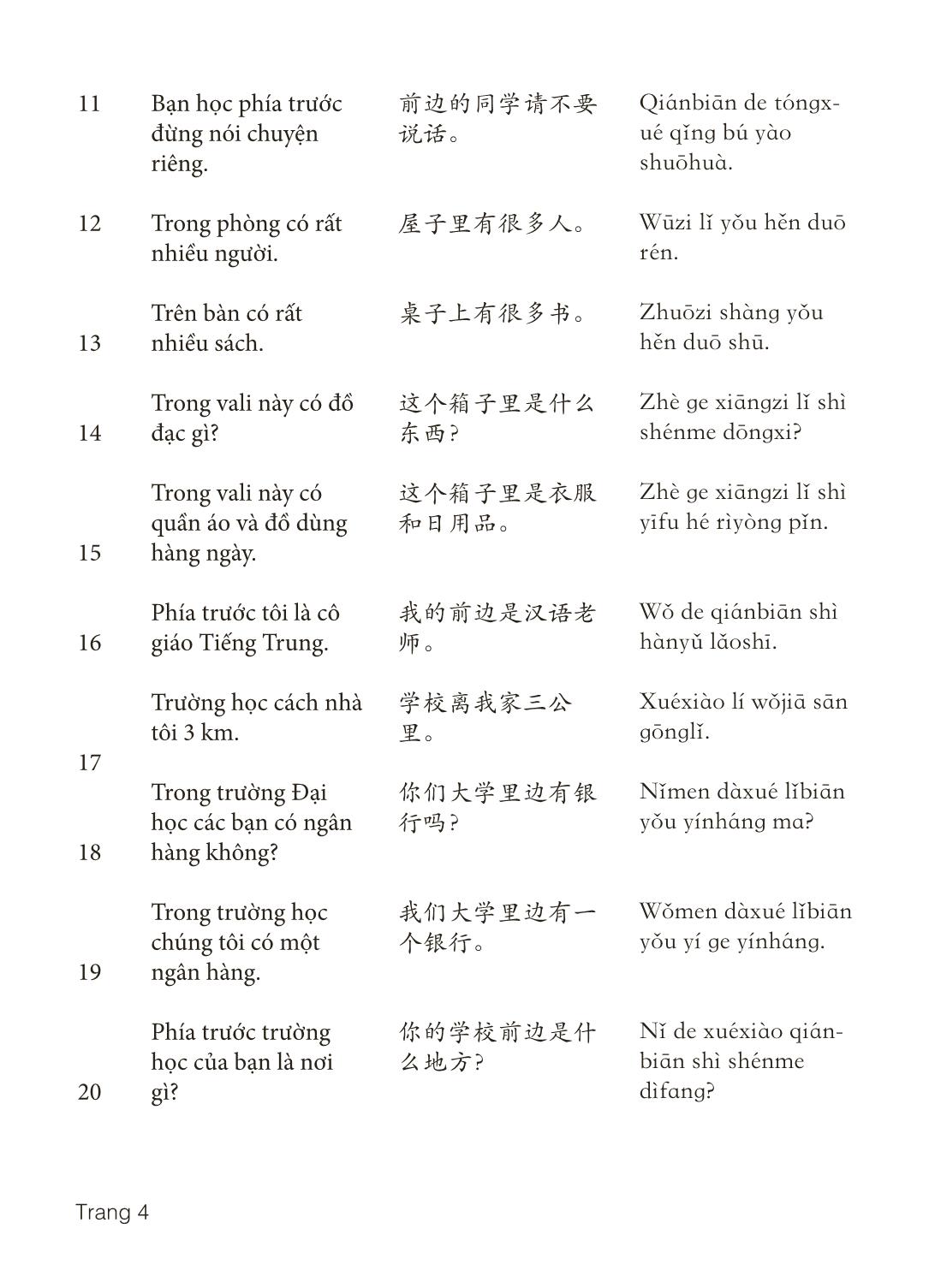 3000 Câu đàm thoại tiếng Hoa - Phần 7 trang 4