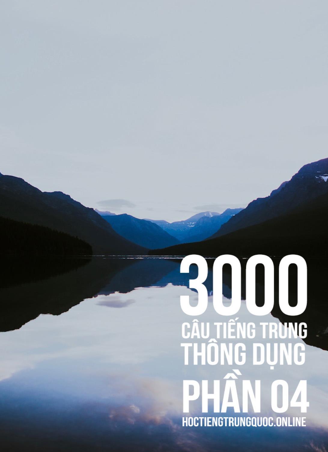 3000 Câu đàm thoại tiếng Hoa - Phần 4 trang 1