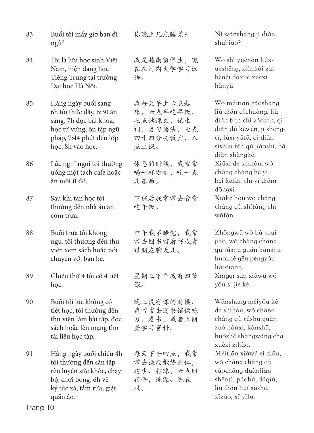 3000 Câu đàm thoại tiếng Hoa - Phần 5 trang 10