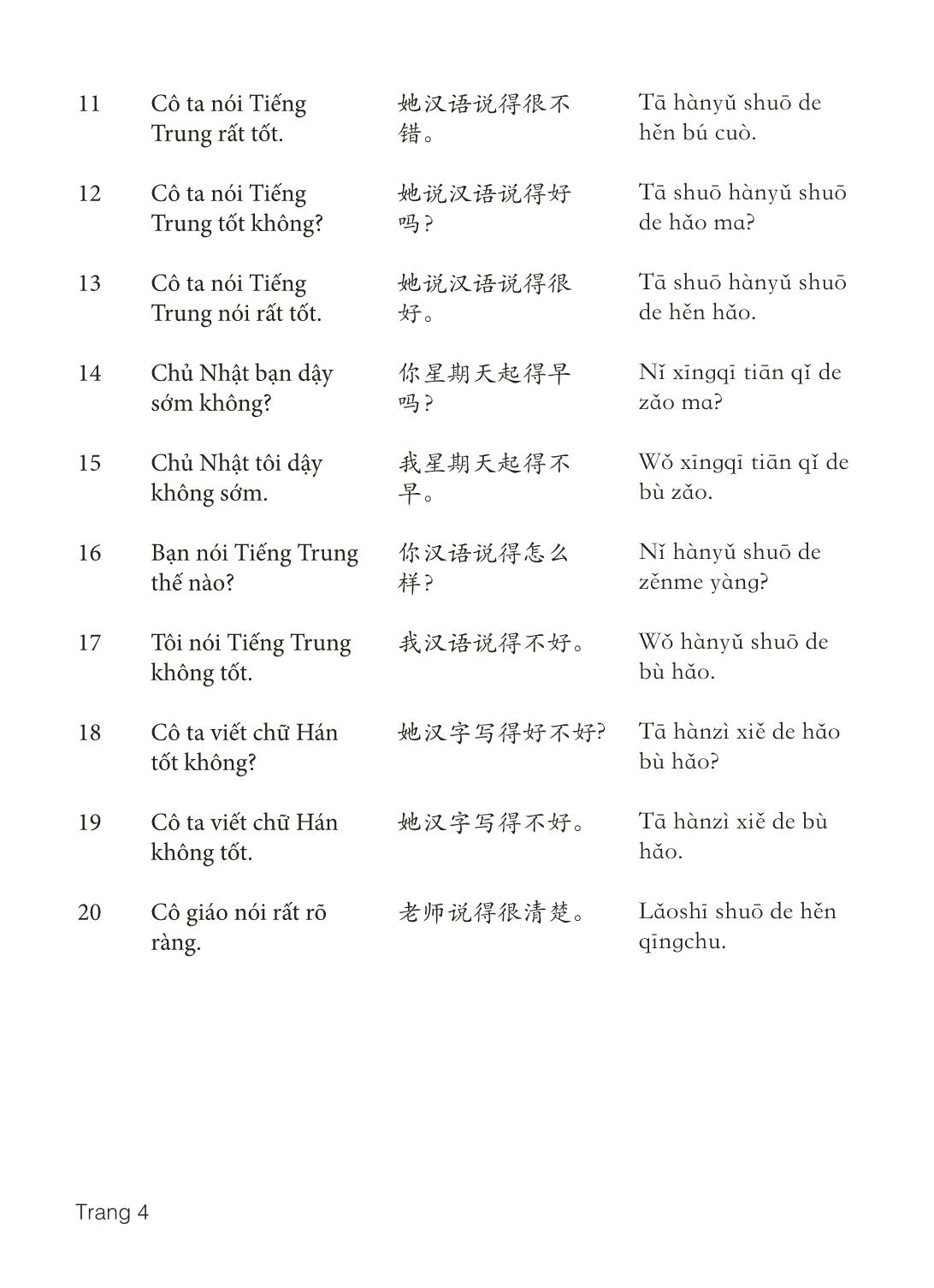 3000 Câu đàm thoại tiếng Hoa - Phần 8 trang 4