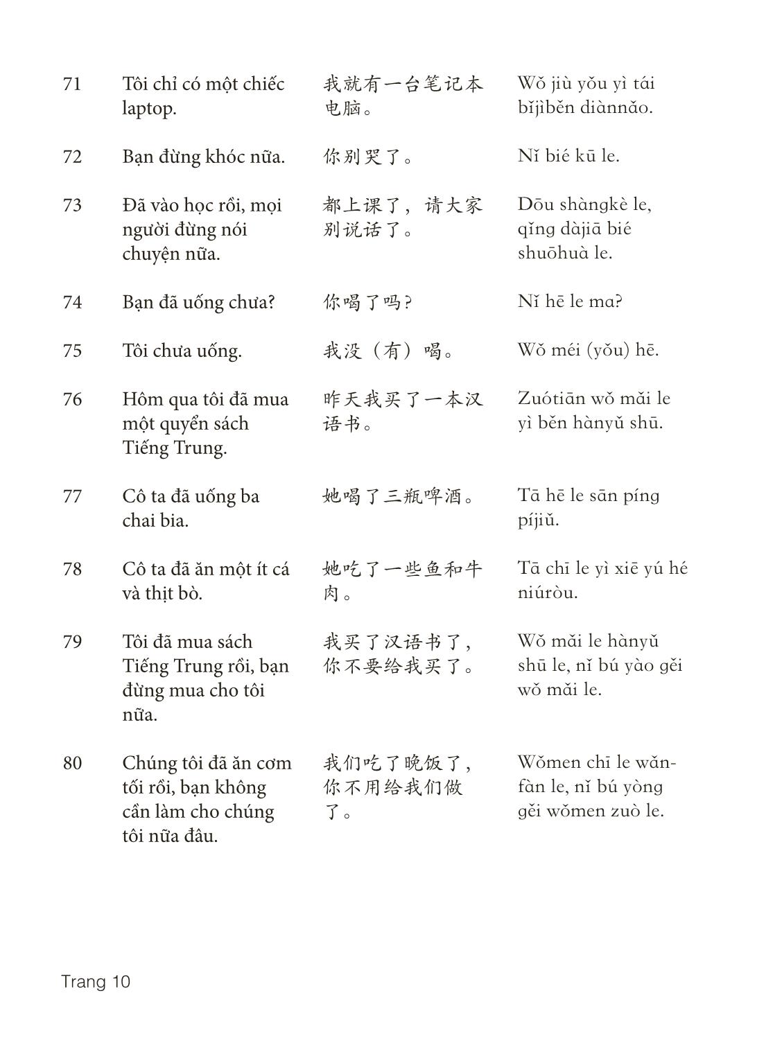 3000 Câu đàm thoại tiếng Hoa - Phần 9 trang 10