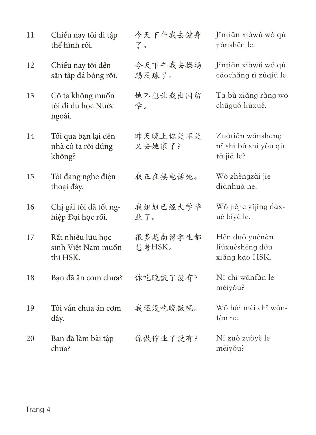 3000 Câu đàm thoại tiếng Hoa - Phần 9 trang 4