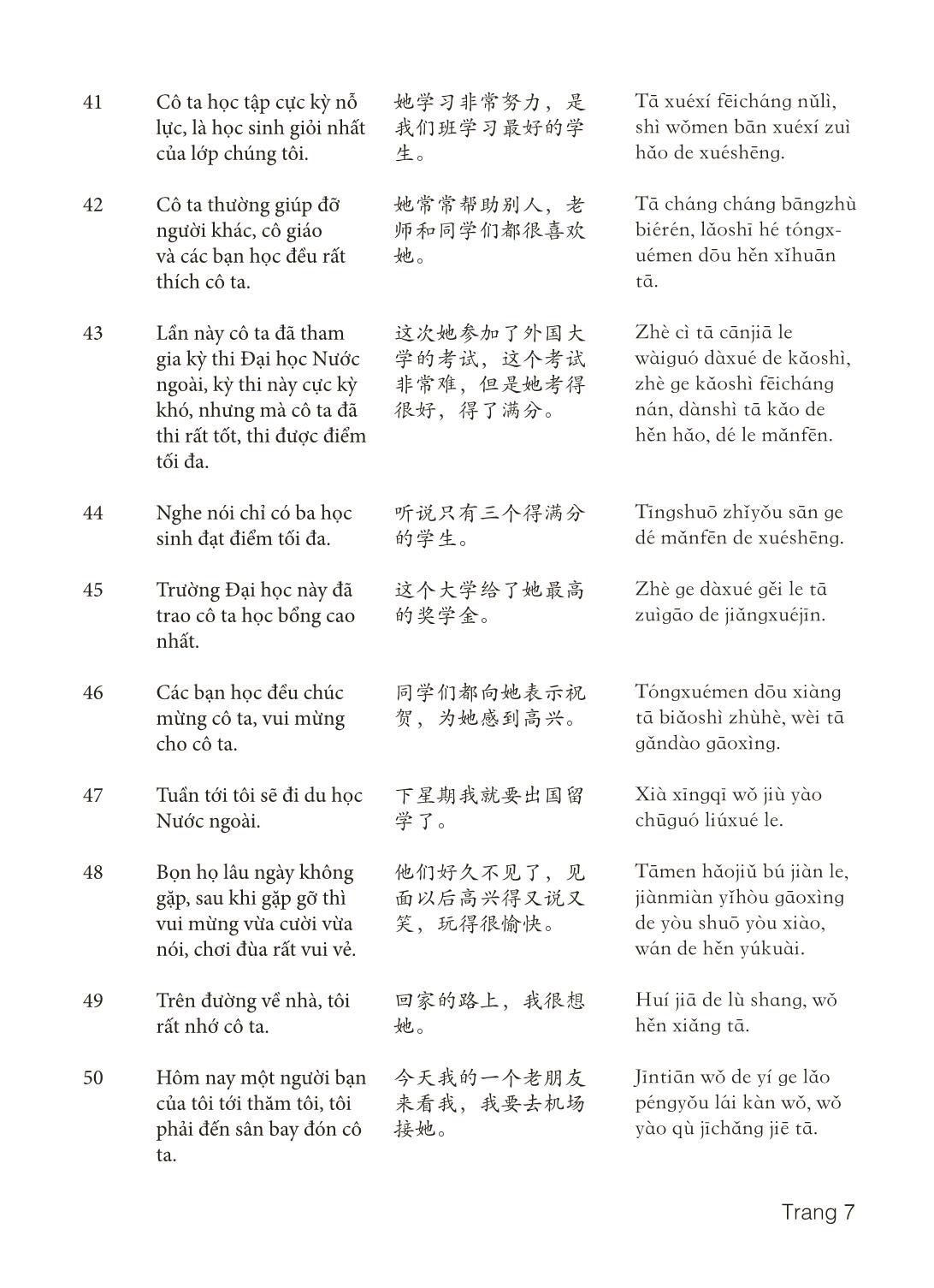 3000 Câu đàm thoại tiếng Hoa - Phần 9 trang 7