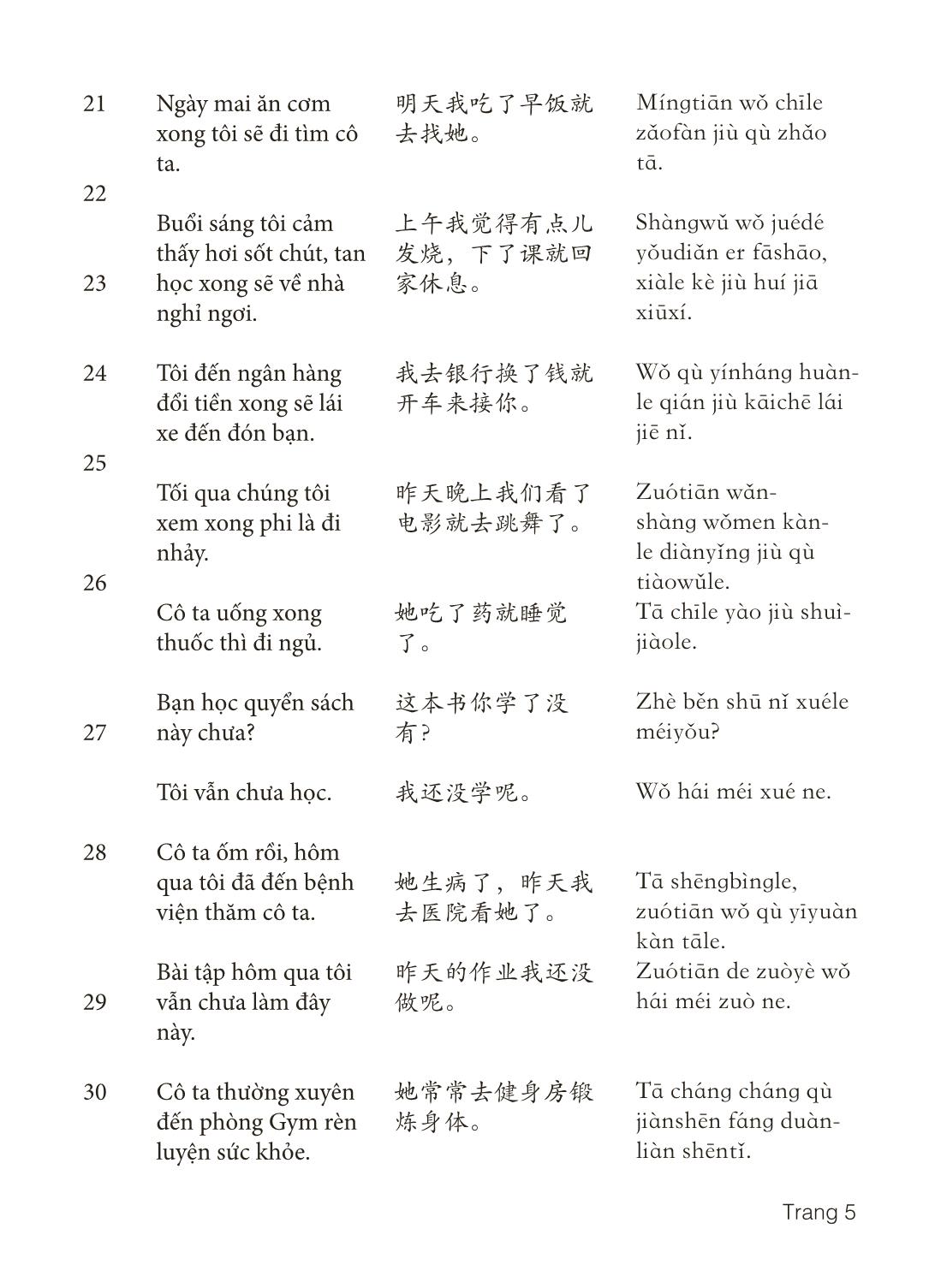 3000 Câu đàm thoại tiếng Hoa - Phần 10 trang 5