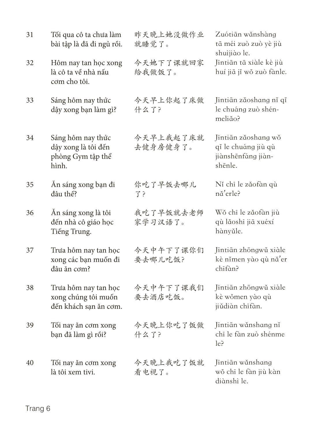 3000 Câu đàm thoại tiếng Hoa - Phần 10 trang 6