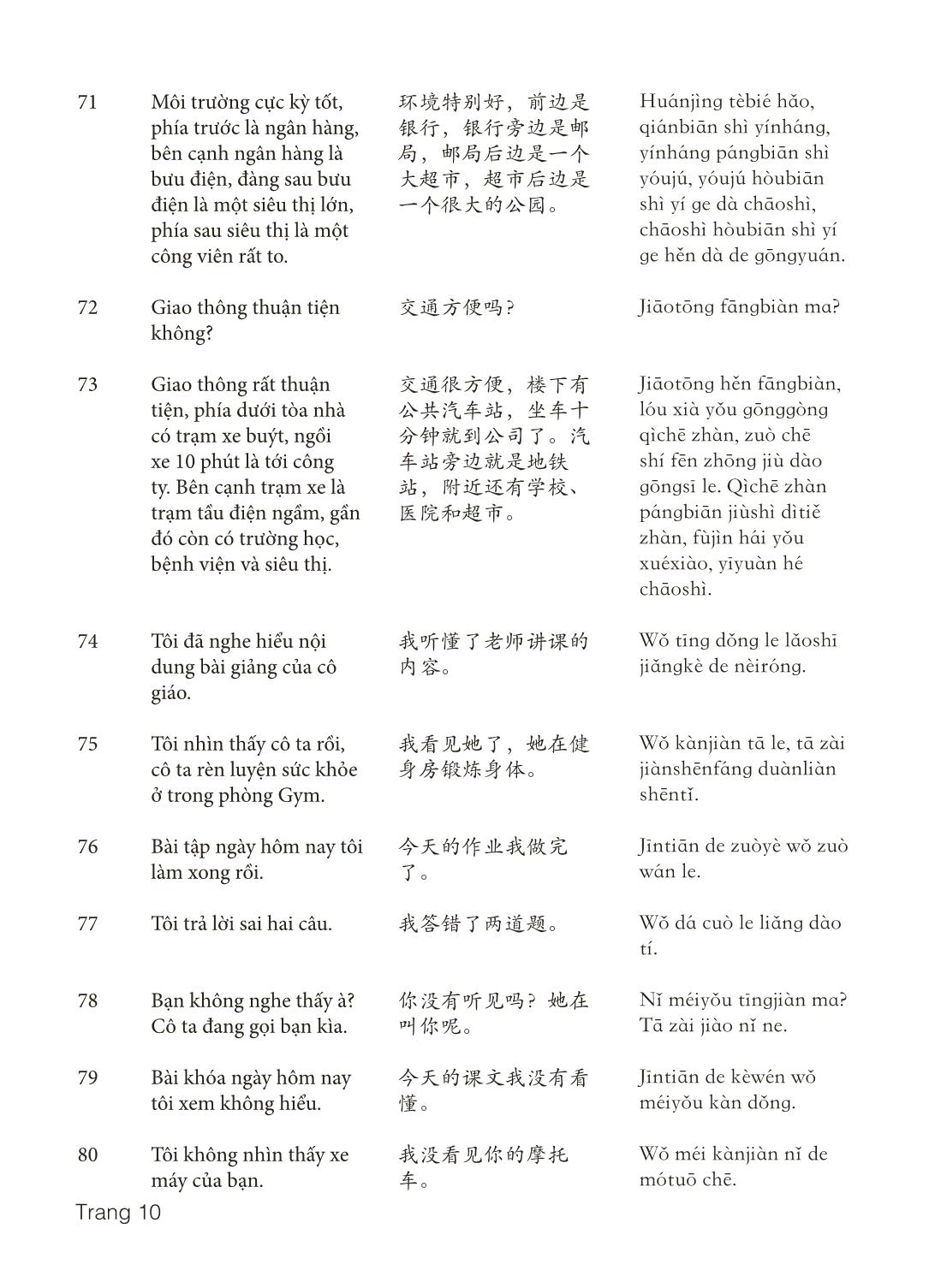 3000 Câu đàm thoại tiếng Hoa - Phần 11 trang 10