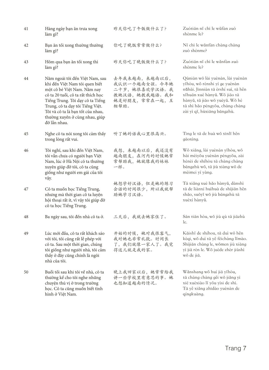 3000 Câu đàm thoại tiếng Hoa - Phần 11 trang 7