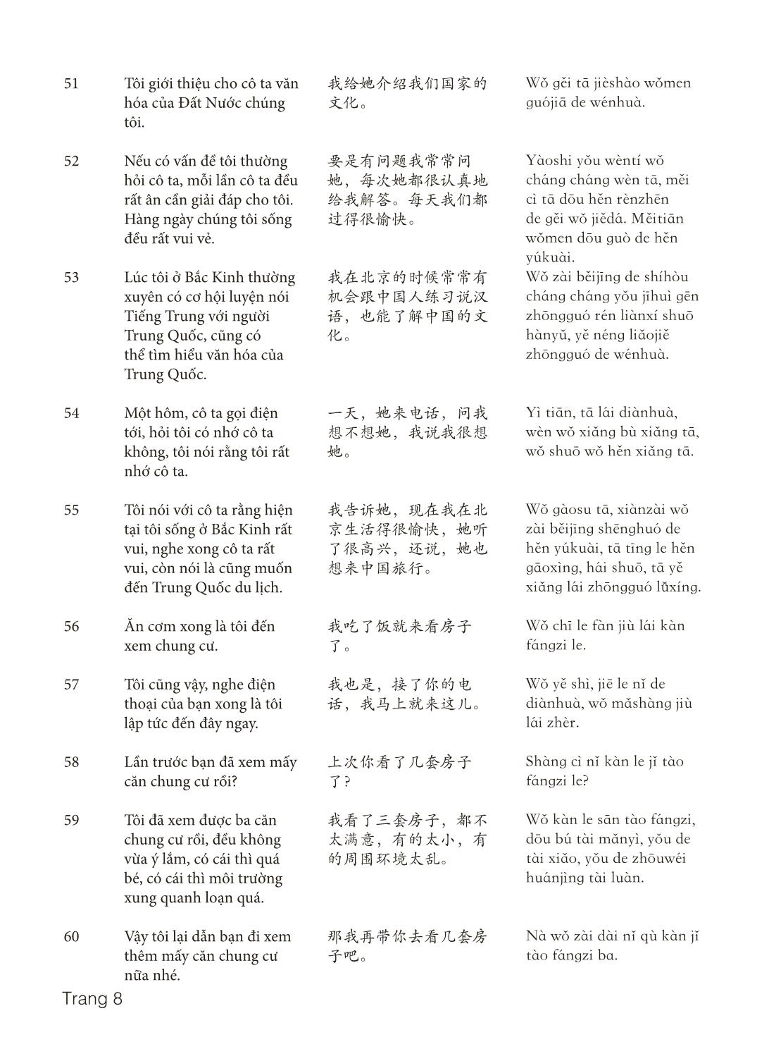 3000 Câu đàm thoại tiếng Hoa - Phần 11 trang 8