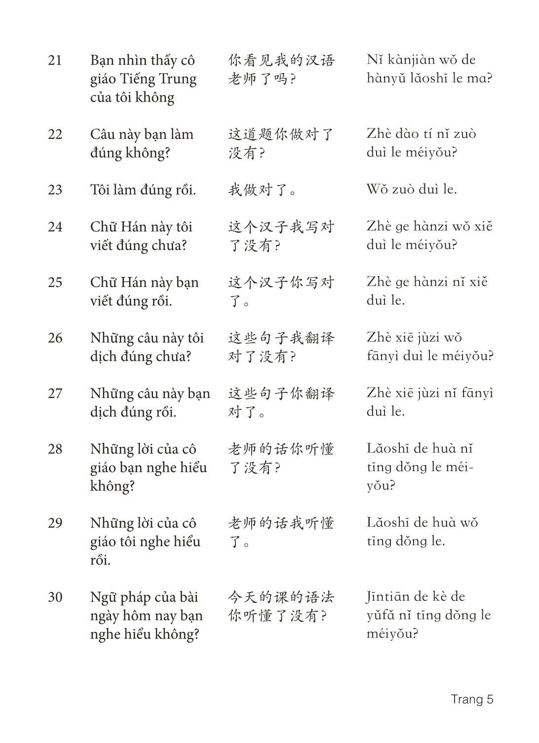 3000 Câu đàm thoại tiếng Hoa - Phần 12 trang 5