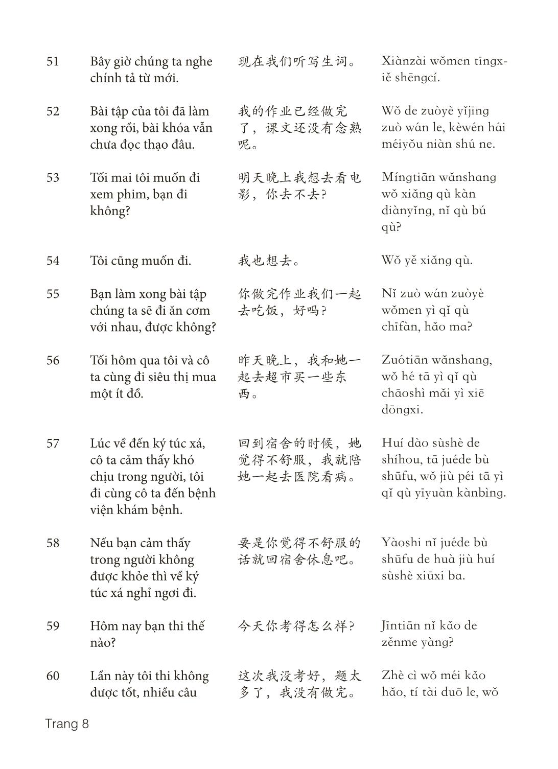 3000 Câu đàm thoại tiếng Hoa - Phần 12 trang 8
