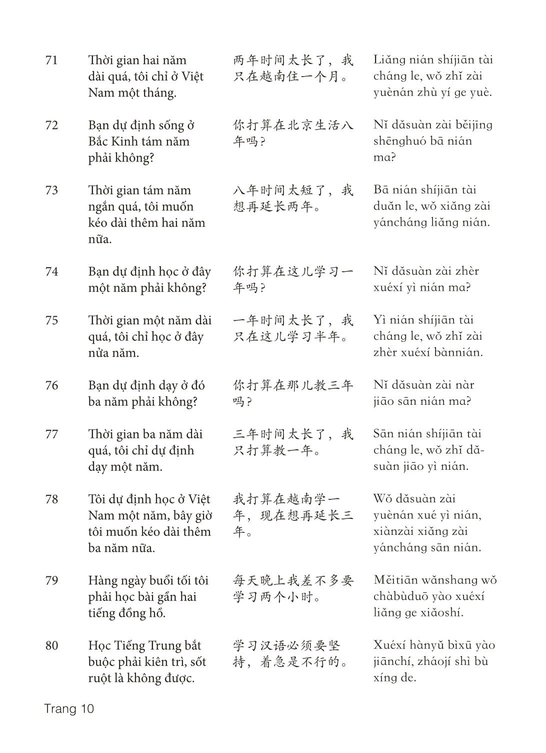3000 Câu đàm thoại tiếng Hoa - Phần 13 trang 10