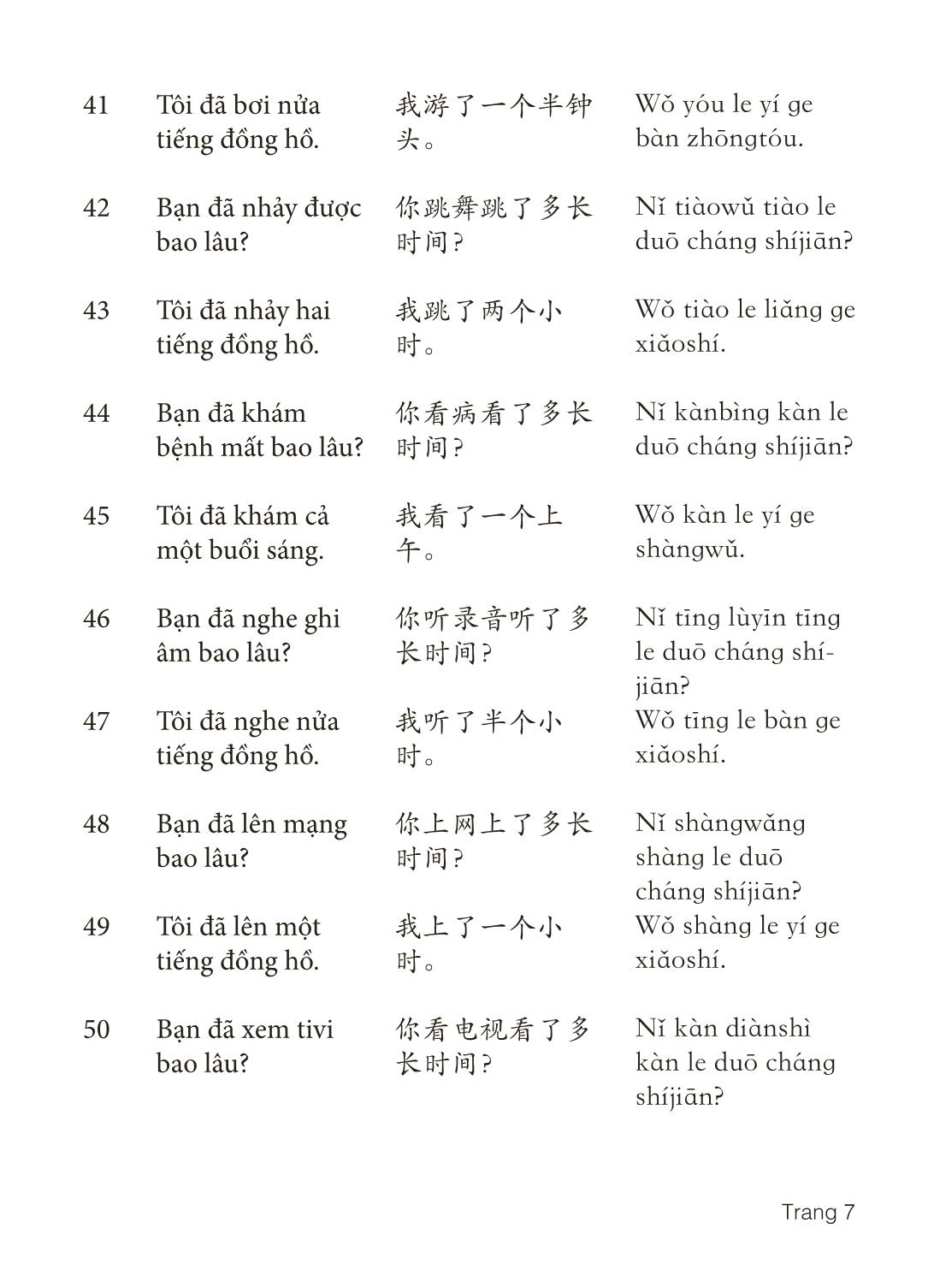 3000 Câu đàm thoại tiếng Hoa - Phần 13 trang 7