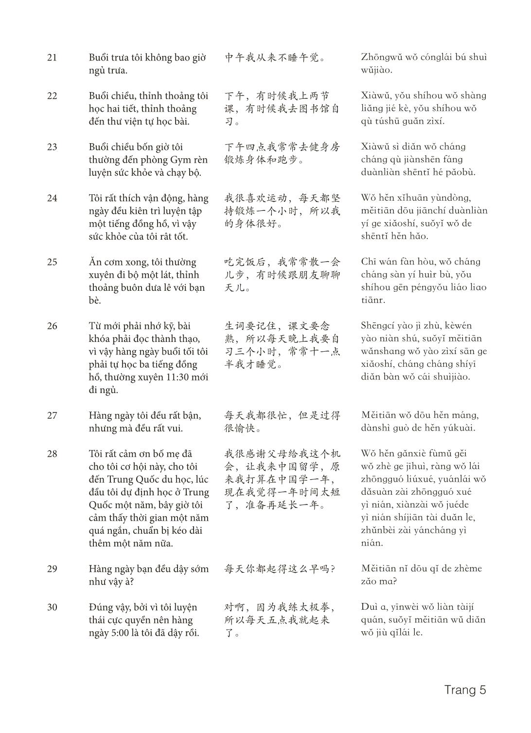 3000 Câu đàm thoại tiếng Hoa - Phần 14 trang 5